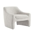 thumbnail image 6 of Modern Accent Chair, Upholstered Arm Chair Living Room Bedroom, Fabric in Cloud, 6 of 10