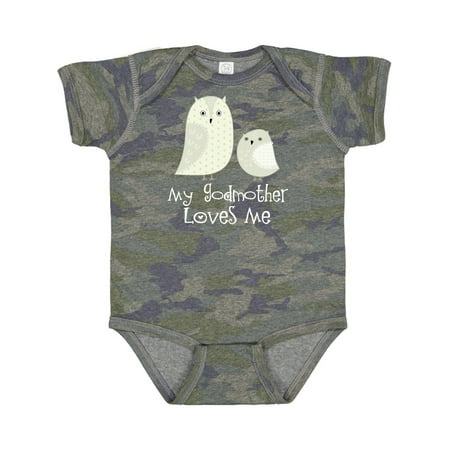 

Inktastic My Godmother Loves Me Gift Baby Boy or Baby Girl Bodysuit