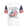thumbnail image 2 of Zimjoy USA 250 Anniversary Shirts for Men American Flag Short Sleeve 4th of July Shirts Round Neck Patriotic Independence Day Shirt, White XL, 2 of 4