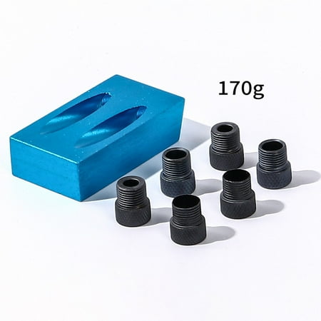 

15° Blue Woodworking Angled Hole Locator Woodworking Drilling Adjuster