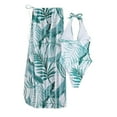 thumbnail image 5 of Lopeceal Swimsuit Plant Print Halter One-Piece Swimsuit and Beach Dress Sexy Swimwear Women Swimwear Beachwear, 5 of 6