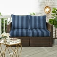 thumbnail image 4 of Sorra Home  Preview Capri Outdoor/Indoor  Deep Seating Loveseat Pillow and Cushion Set  22.5in x 22.5in x 5in 23in x 23.5in x 5in - Preview Capri, 4 of 5