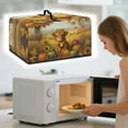 thumbnail image 2 of Whosucclay Highland Cattle Pumpkin Sunflower Print Microwave Oven Universal Dust Cover, Heat-Resistant, Waterproof Microwave Oven Cover, Anti-Oil-Staining Easy to Clean Kitchen Appliance Covers-S, 2 of 7