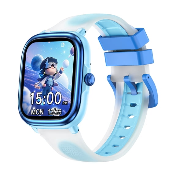 Kids Fitness Tracker Watch, 1.83" Smart Watch No APP No Phone Needed, IP68 Waterproof, Step Counter, Puzzle Games for Girls Boys Teens 5-16, Blue