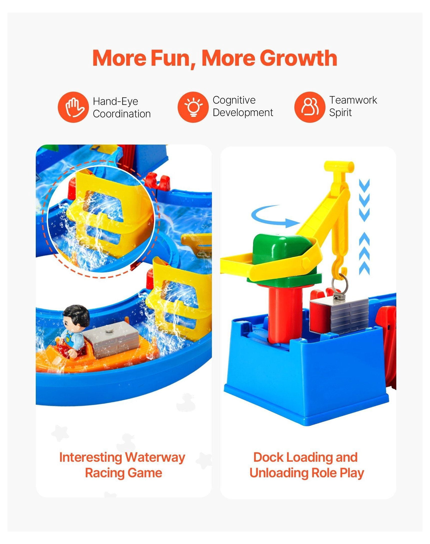 Water Table for s, Water Play Table with 39 Accessories, Outdoor Sensory Table Waterway for 3+ Year Olds Boys Girls, Summer Water Toys