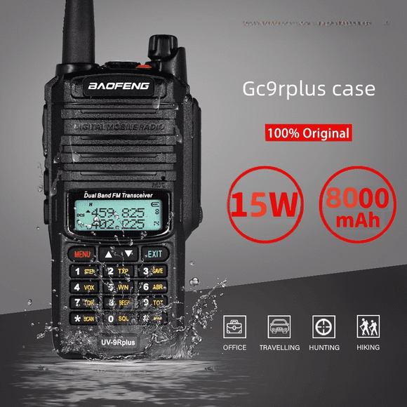 Radio UV-9Rplus de doble segmento, resistente al agua y de alta potencia, mejorada para uso en exteriores