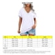thumbnail image 4 of V cuello blusa manga corta guipure costura suelta blusa camisa superior para mujer verano blanco M, 4 of 5