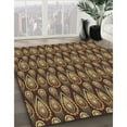 thumbnail image 3 of Ahgly Company Machine Washable Indoor Rectangle Transitional Cinnamon Brown Area Rugs, 7' x 10', 3 of 7