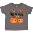 thumbnail image 3 of Inktastic Big Cousin Pumpkins with Fall Leaves Boys or Girls Toddler T-Shirt, 3 of 5