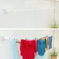 thumbnail image 2 of Tendedero Plegable de Pared Metálico Interno o Externo con 4 líneas Resistentes Que soporta 45Kg de Ropa - Color Blanco, 2 of 7