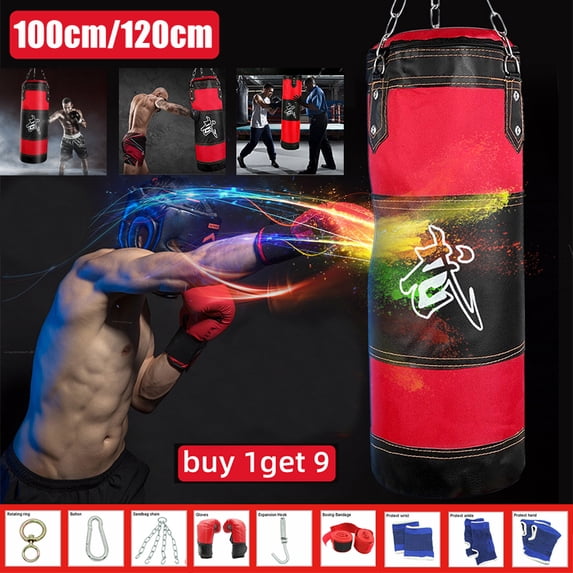 Hollow Boxing Punching Bag, Hanging Accessories Red Hanging Hollow Sandbag