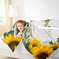 thumbnail image 4 of jejeloiu Rustic Plant Sunflower Queen Comforter Set,Country Farmhouse Lodge Bedding Comforter Set For Girls Kids 3-Piece, 4 of 8