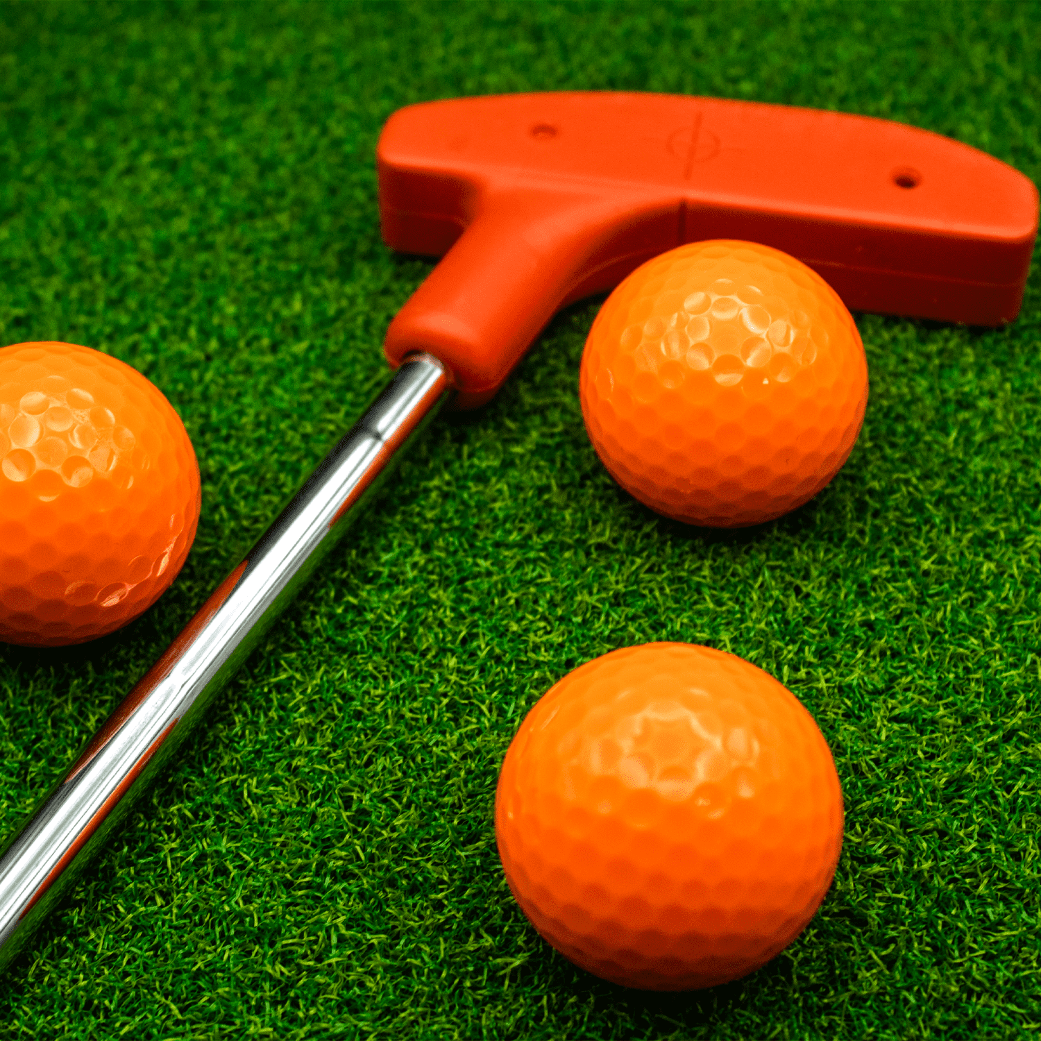 Orange Golf Balls – 12 Pack – Unbranded High-Visibility Balls by GBM Golf
