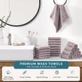 thumbnail image 2 of Casa Platino Wash Cloths for Body - 100% Cotton Washcloths 24 Pack, Soft washcloths for face, Washcloths Bulk - Platinum, 2 of 7
