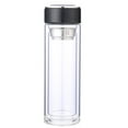 thumbnail image 1 of 320ML High-Borosilicate Glass Water Bottle with Filter Double Layer Heat Resistant Tea Coffee Bottle, 1 of 9