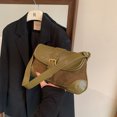 thumbnail image 4 of Bolso bandolera a la moda transporte para mujer gran capacidad cuadrado PU correa ajustable cierre cerrojo fiesta y vacaciones, 4 of 9