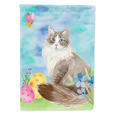 Siberian Easter Eggs Flag Canvas House Size