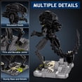 thumbnail image 4 of Building Blocks Set ItsHwoee Xenomorph con figura de acción, 4 of 6