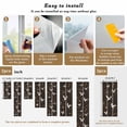 thumbnail image 6 of Japanese Style Window Privacy Film, Vintage Cranes Ocean Wave Black Grey Static Cling UV Sun Blocking Heat Control Window Tint Day and Night, Non-Adhesive One Way Windows Privacy Cover 17.7''x39.3'', 6 of 7