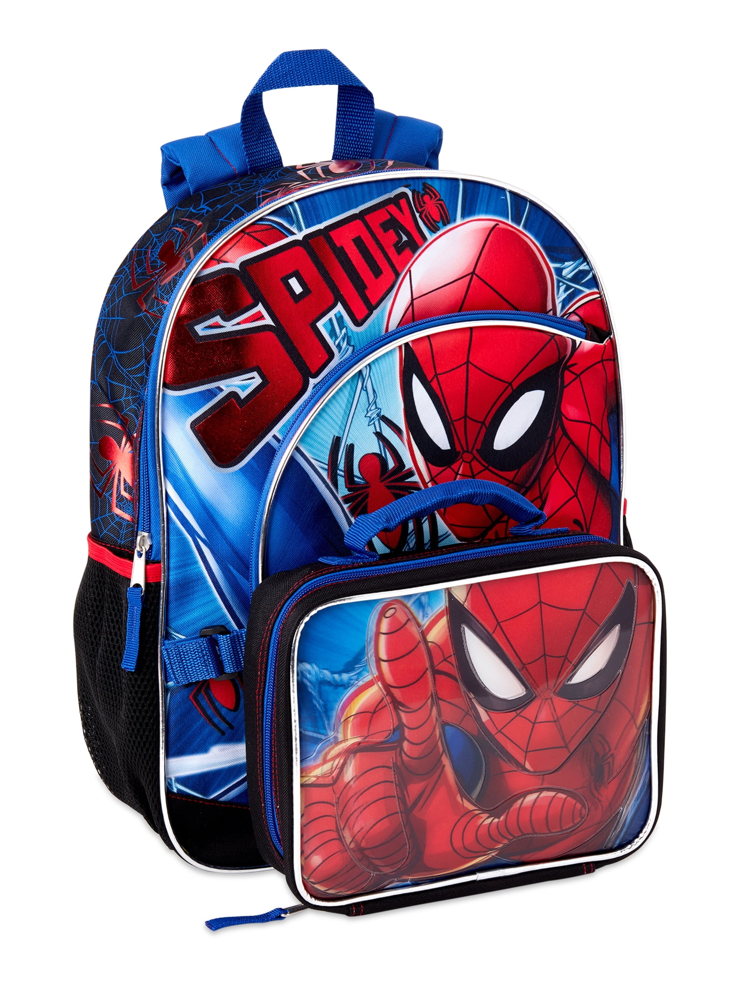 Insulated Lunch Bag and Water Bottle Set Boys Spider Man Backpack 