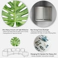 thumbnail image 5 of Designart 'Close Up Green Monstera Leaf Tropical Palm' Tropical Circle Metal Wall Art 29x29 - Disc of 29, 5 of 5