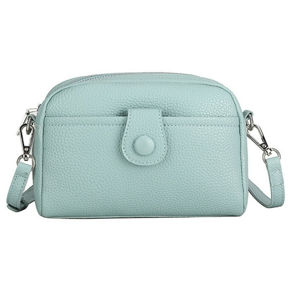 Crossbody Bags for Women Small Leather Shoulder Purse Cross Body Bag (Blue)