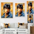 thumbnail image 4 of Designart "Stallone In Sapphire Popart Portrait" Pop Art Canvas Prints, 4 of 7