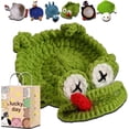 thumbnail image 2 of Crochet Lizard Coaster – Handmade Animal Mug Rug, Unique Lizard & Squirrel Coasters, Decorative Drink Coaster for Home Desk, 6pc, 2 of 8