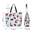 thumbnail image 5 of Rocae Flowers and Lady Bugs for Big Capacity Shoulder Bag with Pockets,Tote Bag for Women Handbag, 5 of 8