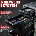 thumbnail image 6 of OLY-PRO Aluminum Truck Tool Box, Lockable Pickup Truck Bed Storage Box, Heavy Duty Narrow Truck Toolbox with 5 Drawer Slides, 20 x 18 x 8 in, Silver, 6 of 12
