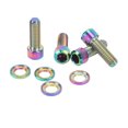 thumbnail image 1 of Disk Brake Screw Washers Set, Screw Washers Set M6 18mm Small Light 4 Sets  For Mountain Bike Colorful, 1 of 8