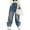Blue%GC101, variant on SJLDQY Toddler Baby Girls Jeans Wide Leg Baggy Jeans for Girls Casual Embroidered Elastic Waist Kids Fall Winter Denim Pant
