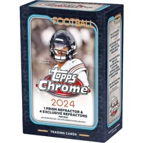 Collectible 2024 Topps Chrome Football Blaster Box