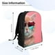 thumbnail image 4 of Disketp Cool Cat Pink Sunglasses Mochila Unisex de Apertura Lateral Completa, Mochila para Laptop para Escuela, Trabajo y Viajes, 4 of 6
