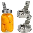 thumbnail image 1 of Mason Jar, tapa con caño, acero inoxidable 304, 2 unidades, 1 of 6