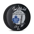 thumbnail image 1 of Frank Mahovlich Signé & Inscribed Toronto Maple Leafs 1967 Stanley Cup Rondelle, 1 of 2