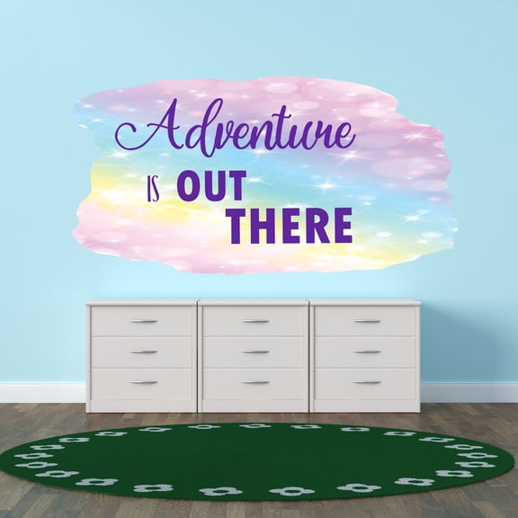 Quotes & Sayings Wall Decals for Children Bedroom - Adventure is Out there Adventure DIY & Creativity Boy Girl Bedroom Wall Sticker - Size: 10 In x 5 In
