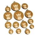 thumbnail image 1 of Chess Piece White Rook Wood Mini Charms Shapes DIY Craft Jewelry - No Hole - 30mm (6pcs), 1 of 7