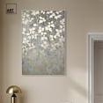 thumbnail image 4 of Silvery Gray Garden Canvas Elegant Floral Wall Art by Art Remedy, Silver Frame, 30" x 45", 4 of 8