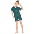 thumbnail image 2 of Pjs for Boys Short Sleeve Button-Down Pjs Set Girls Sleepwears for Girls 6-7 Years, 2 of 4