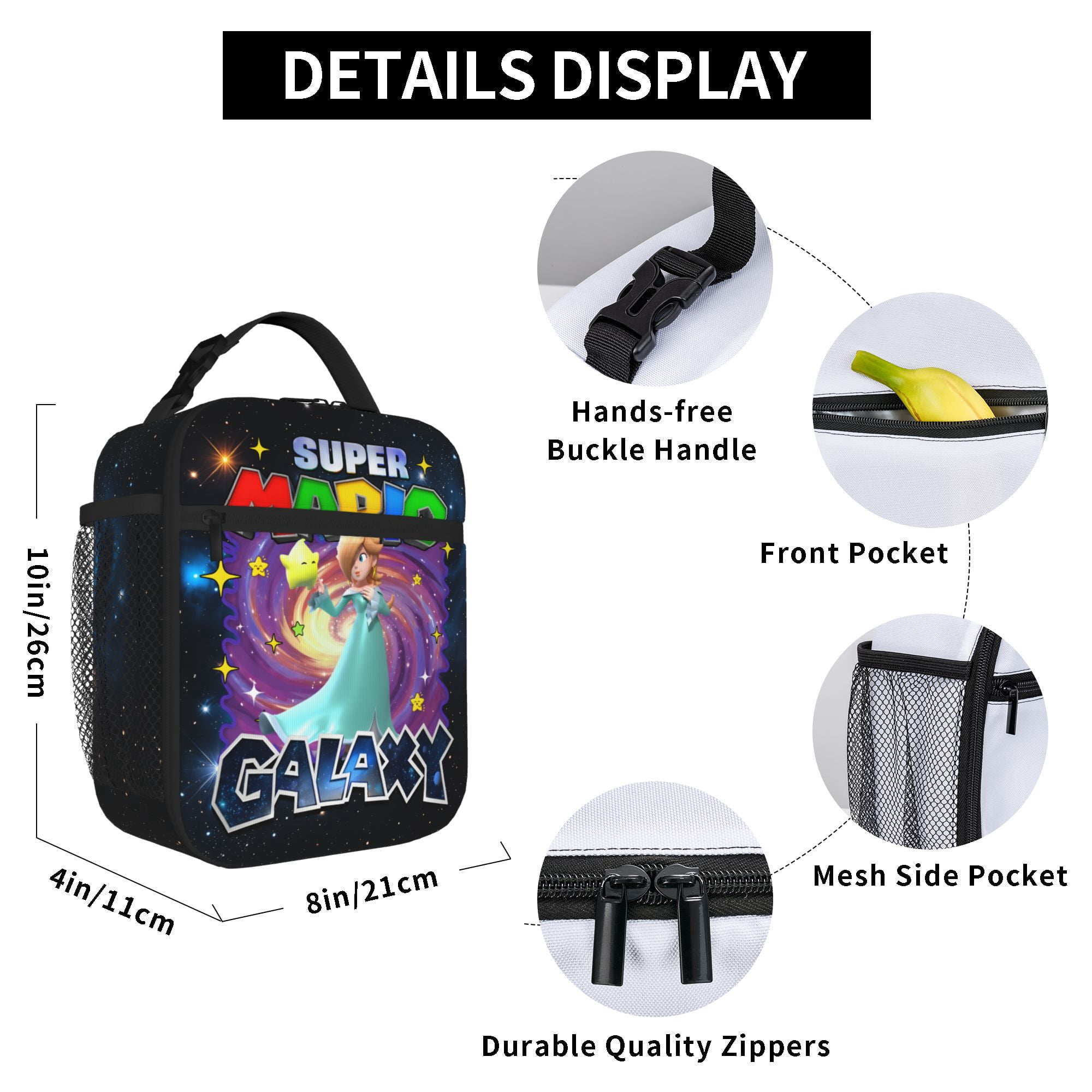 Galaxy Movie Lunch Bag Tote Bag Portable Insulated Lunch Box For Beach Camping Travel Work School Office