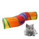 thumbnail image 3 of Túnel de juego para gatos arcoíris plegable con forma de S, juguete divertido para mascotas, 3 of 7