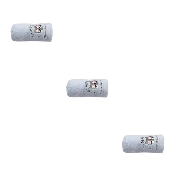 Cateissary Toalla para secar el cabello Terciopelo coralino Absorbente Secado rápido Envoltura de tela Baño Ducha Envoltura Colgando Trapo, Azul No.02 3piezas Cateissary CBP168834