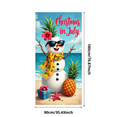 thumbnail image 3 of Tropical Pineapple Christmas Banner Summer Holiday Decorative Beach Scene for Party Celebration Beach Vacation, 3 of 8