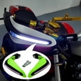 thumbnail image 4 of 1 Par de Protectores de Mano Cola para Motocicleta Protectores de Manos LED Verde Manoplas, 4 of 7