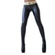 thumbnail image 2 of ICHUANYI Clearance Ladies'imitation Leather Pants Lace-up Buttocks And Slim Nine-minute Pants(Black, XXL) Ichuanyi Ichuanyi, 2 of 9