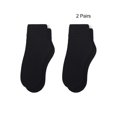 thumbnail image 2 of Calcetines de Nailon transparentes uxcell con puños Elásticos para mujer 2 Pares Negro M, 2 of 7