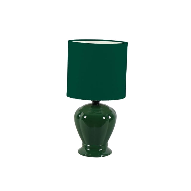 Lampe De Table En Céramique Avec Nuance 12,6 "(Émeraude)