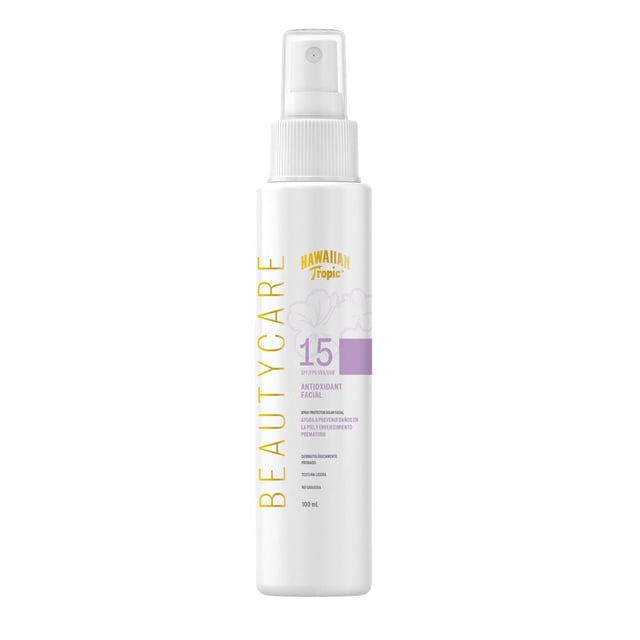 Hawaiian tropic antioxidant facial fps 15 previene daños y envejecimiento