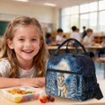 thumbnail image 4 of Xoenoiee Wolf Moon Forest Tree Snowfield Print 3 Piece Backpack Elementary Preschool School Bag with Lunch Box Pencil Case for Girls Boys Lightweight Bookbag Large Capacity Bagpack Daypack Rucksack, 4 of 6